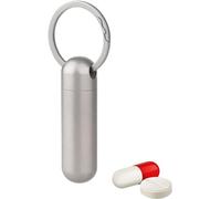 Caja for tableta, pastillero de viaje, pastillero EDC de titanio, llavero impermeable for pastillero pequeño, pastillero portátil for viajes al aire libre, organizador de pastillas liviano, pastillero