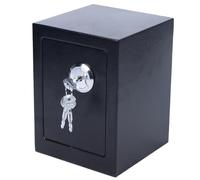Caja fuerte, 4,6 l con 3 llaves, acero Q235, pared, negro mini caja fuerte, para joyas, plata, objetos de valor, títulos de propiedad, ampliamente utilizado en familias, centros comerciales