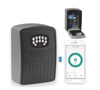 Caja Fuerte, Caja de seguridad for llaves con huella dactilar o contraseña, caja de seguridad con Bluetooth, caja de seguridad antirrobo for montaje en pared con aplicación Smart Life Resistente, Segu