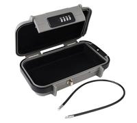 Caja Fuerte, Caja de seguridad portátil Caja de seguridad for viajes Caja de seguridad de gran capacidad Código de seguridad Caja de seguridad con cerradura con llave a prueba de agua con asa de cable