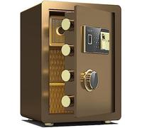Caja fuerte, caja fuerte biométrica for el hogar, caja fuerte de seguridad con huellas dactilares con teclado digital, caja fuerte antirrobo con gabinete interior privado for hotel de oficina en casa(