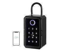 Caja Fuerte, Caja fuerte de seguridad impermeable for exteriores, cerradura de almacenamiento con contraseña inteligente, caja de llaves con aplicación Tuya o TTLock, caja antirrobo Resistente, Seguro