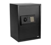 Caja Fuerte, Caja Fuerte Digital De Acero Negra Con Teclado Gris Plateado, Gran Seguridad For El Hogar Y La Oficina Resistente, Seguro, Interior y Exterior.