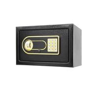 Caja fuerte Caja fuerte for el hogar, cajas fuertes electrónicas pequeñas con teclado y llaves de repuesto for documentos, dinero, joyas, objetos de valor convencionales(Noir)