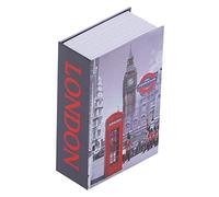 Caja Fuerte con Forma de Libro, Caja de Seguridad en Forma de Libro, Caja Fuerte para Libros con Cerradura de Combinación, Mcaja de Almacenamiento Secreta Oculta para Ocultar Llaves, Efectivo Joyería