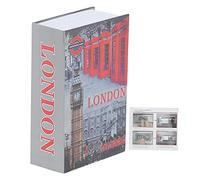 Caja Fuerte de Libro de Diversión, Caja Fuerte de Libro con Cerradura de Combinación, Caja de Seguridad de Metal Oculta Secreta, Caja de Seguridad de Dinero de Libro Falso, 7.1 X 4.6 X 2.2 Pulgadas, P