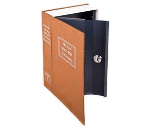 Caja fuerte de libros XXL dinero como maniquí libro estante para casa y viajes Esconder objetos de valor Caja fuerte secreta en libro Óptica con 2 llaves