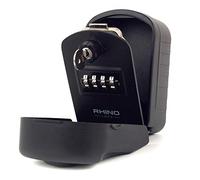 Caja Fuerte de Llaves Montada en la Pared con Combinación | Almacenamiento amplio para llaves con cerradura de 4 dígitos