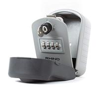 Caja Fuerte de Llaves Montada en la Pared con Combinación | Almacenamiento interno amplio para llaves con cerradura de 4 dígitos | Acceso a Llave de Emergencia Patentado & Recuperación de Código