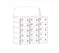 Caja fuerte de pared acrílica para teléfonos móviles, caja de almacenamiento transparente segura con llave para oficina, escuela, aula, 60 cm, 15 cm, duradera y elegante