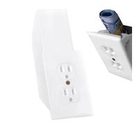 Caja fuerte de pared para esconder toma de corriente eléctrica - Solución de almacenamiento de enchufe de pared con cerradura de llave, versátil y práctico escondite seguro, ocultadores de dinero de
