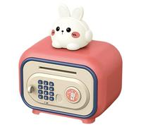 Caja fuerte de plata | Distribuidor automático con contraseña y huella digital - Banco seguro - Ideal para juego de Navidad, cumpleaños, hogar, niños, niñas, 4 a