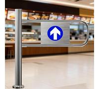 Caja fuerte de rebote automática, puerta batiente unidireccional para mercados, fábricas, corredores de parques, manual para peatones con apertura de 90°, tamaño 90 x 100 cm