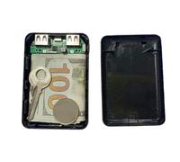 Caja fuerte de viaje para batería externa: caja fuerte de diversión, organizador de almacenamiento discreto | Contenedor de ocultación para dinero, monedas, llaves, billetes, pintalabios, joyas, caja