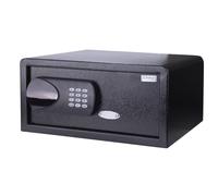 Caja fuerte digital DONAU TECH 23,8L / 42 x 37 x 20 cm/Caja fuerte electrónica manual-digital para mueble/Negra/ideal para portátiles de hasta 17 pulgadas