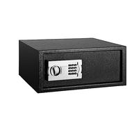 Caja fuerte electrónica con llaves ocultas de acceso digital para almacenamiento seguro de documentos, joyas y dinero en efectivo, desbloqueo flexible (22,65 L)