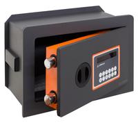ARREGUI Plus C Electrónica 181110 Caja fuerte de empotrar, 10+3 mm de espesor, apertura electrónica, con fondo regulable, 21x32x15 a 22 cm, 4 a 8 L