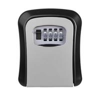 Caja Fuerte for Llaves De Seguridad for Montaje En Pared Al Aire Libre,Con Cerradura De Combinación Y Cubierta De Protección Externa,Caja De Almacenamiento De Llaves Con Cerradura for Puerta Resistent
