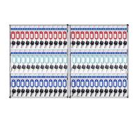 Caja fuerte grande de pared con cerradura para llaves - Gabinete seguro Nizer codades y concesionarios de automóviles, almacenamiento seguro de llaves con cerradura, diseño de metal duradero