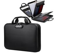 Caja Fuerte Ignifuga con Cerradura, Bolsa de documentos ignífuga 36x28x7.5cm Organizador de Carpetas Organizador de Carpetas Ignífugo Resistente Agua para Archivos A4, Certificados, Pasaporte y Más