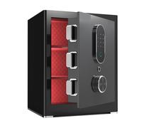 Caja fuerte ignífuga for el hogar, caja fuerte Digital con pantalla táctil | Sistema de alarma dual con teclado for almacenar objetos de valor cajas fuertes