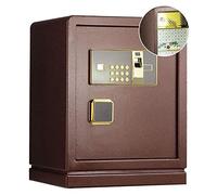 Caja fuerte ignífuga impermeable con cerradura de huellas dactilares y combinación de seguridad compacta para el hogar, oficina, mesita de noche, ideal para almacenamiento de dinero en efectivo y