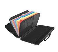 Caja Fuerte Ignífuga,Organizador de Documentos con Cerradura,Caja de Almacenamiento de Documentos con 13 Compartimentos,Bolsa Organizador Impermeable, Maletín Portátil para Documentos