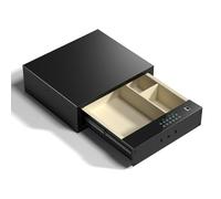 Caja Fuerte Inteligente Con Huella Dactilar Y Contraseña, Caja Fuerte Invisible Tipo Cajón De Acero Con Huella Dactilar, Empotrada, Con Pantalla Táctil Para Seguridad En El Hogar Y La Oficina(40cm)