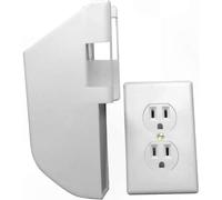 Caja fuerte oculta para joyas: caja de salida blanca con diseño de pared oculta para una solución de almacenamiento segura para el hogar.