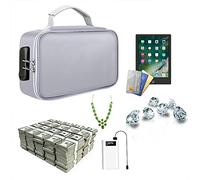 Caja fuerte para documentos, ignífuga, resistente al agua, para documentos, grande, impermeable, con cerradura, organizador portátil protector de 3 capas para documentos importantes