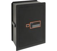 ARREGUI Plus C 181080 Caja fuerte de empotrar a pared con cerradura certificada de llave y codigo | Caja de doble Seguridad para casa y hogar | Fundo extensible | 52 x 38,5 x 20/30 cm | 24 a 40 L