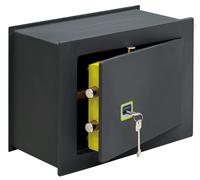 ARREGUI Ideal 10 281350 Caja fuerte de empotrar a pared con cerradura de llave, Caja de Seguridad para casa y negocio, fácil de usar, alto nivel de seguridad, 30 x 41 x 20 cm, 15 L Gris Oscuro