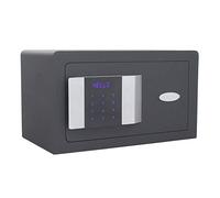 Caja fuerte para hoteles PRESTIGE 200 de Rottner, Con pantalla táctil, Color Negro, Cerradura electrónica con apertura de emergencia mecánica y electrónica, Color antracita, Iluminación interior LED