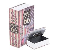 Caja fuerte para libros con cerradura de combinación, caja de efectivo portátil de valor Stash Mini caja de seguridad creativa para oficina en casa