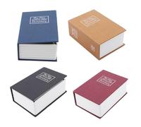 Caja fuerte para libros con cerradura de combinación, discreto libro falso para escondite secreto, caja de efectivo de camuflaje para oficina en casa, caja de seguridad de desviación segura para (rojo