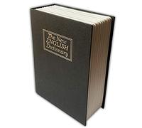 Caja fuerte para libros, con llave, caja fuerte para libros, caja secreta de seguridad, color Negro