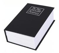 Caja Fuerte para Libros Oculta, Caja de Seguridad con Forma de Libro, Almacenamiento Oculto con Llave para Dinero en Efectivo y artículos pequeños, Negro (7, 09 x 4, 53 x 2, 17 Pulgadas)