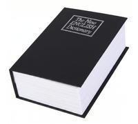 Caja Fuerte para Libros Oculta, Caja de Seguridad con Forma de Libro con Llave, Almacenamiento Secreto para Dinero en Efectivo, Joyas y Objetos de Valor pequeños, Negro, 18x11, 5x5, 5 cm