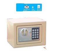 Caja fuerte para llaves al aire libre, Caja de seguridad digital Mini cajas fuertes de acero Banco de dinero Pequeño hogar Contraseña Clave Seguridad Caja de seguridad Mantener efectivo Documento de j