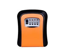 Caja fuerte para llaves al aire libre, Mini caja de llaves de Color sólido, cerradura de puerta con contraseña ojo de gato Metal exterior caja de bloqueo antirrobo montada en la pared for seguridad in