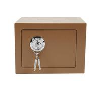 Caja fuerte para llaves, caja de dinero con cerradura con ranura, caja fuerte de 4,6 l para el hogar, hucha, caja fuerte pequeña con llave, caja fuerte mecánica para muebles para el hogar con llave