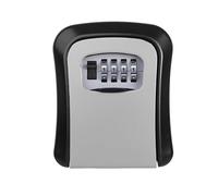 Caja fuerte para llaves, Caja de seguridad con llave combinada 4 dígitos(Grijs)