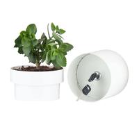 Caja fuerte para macetas | Caja fuerte impermeable para macetas | Maceta secreta con almacenamiento oculto | Escondite para macetas | Caja de seguridad secreta para guardar dinero | Llaves y otros