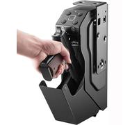 Caja Fuerte para Pistola, Caja Fuerte para Armas, Soporte para Pistola Montado en la Pared, Caja Fuerte BioméTrica para Pistola con Huella Dactilar/Teclado Digital