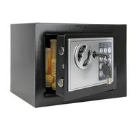 Caja fuerte pequeña de 4,6 l, caja fuerte electrónica antirrobo con 2 llaves, caja fuerte impermeable, caja de seguridad digital para objetos de valor, dinero en efectivo y documentos para el hogar