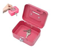 Caja Fuerte Pequeña, Elegante Caja de Caudales Con 2 Llaves,11,5 x 8,5 x 5,8 cm,Caja Registradora Pequeña, Caja de Dinero con Cerradura con Ranura, Caja de Dinero con Cerradura de Llave