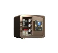 Caja fuerte pequeña for el hogar con teclado digital, caja fuerte electrónica montada en la pared, for el hogar, guardarropa, oficina, hotel Cajas fuertes(Bruin)