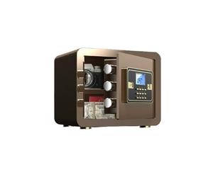 Caja fuerte pequeña for el hogar con teclado digital, caja fuerte electrónica montada en la pared, for el hogar, guardarropa, oficina, hotel Cajas fuertes(Bruin)