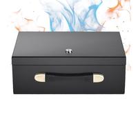 Caja Fuerte Portátil Ignifuga,Caja Fuerte Con Llave,Con Asa, Resistente Al Fuego, Resistente Al Agua, Para Dinero En Efectivo, Para Guardar Dinero En Efectivo y Documentos Importantes