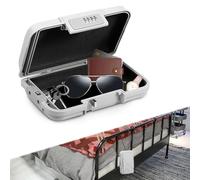 Caja fuerte portátil impermeable con cerradura de combinación de 4 dígitos, resistente a los cortes, resistente a los golpes, con cuerda de alambre extraíble de 7 mm de grosor, caja de seguridad para
